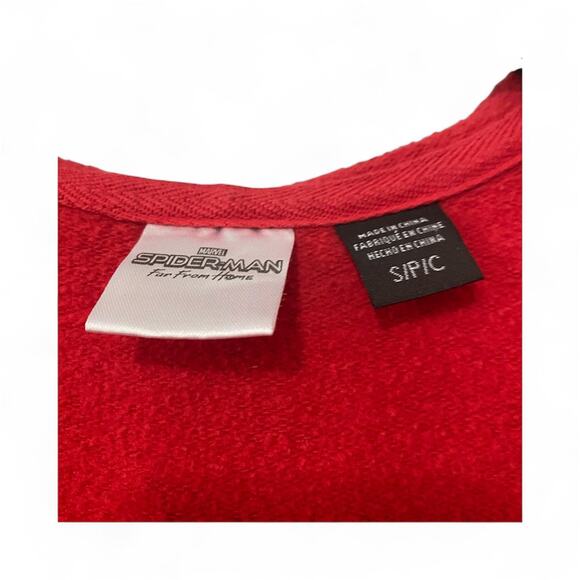 Marvel Spider-Man Far From Home Boys Long Sleeve Zip Hoodie with Mask SZ Small - Picture 6 of 7